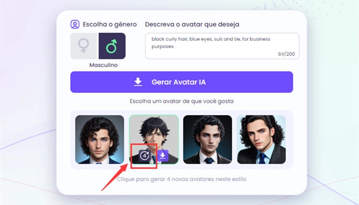 Gerador de avatar de IA gratuito online - Media. io