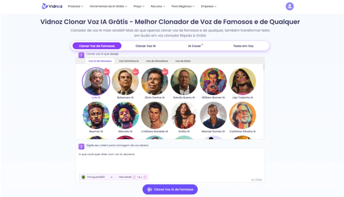 ia para clonar voz de qualquer