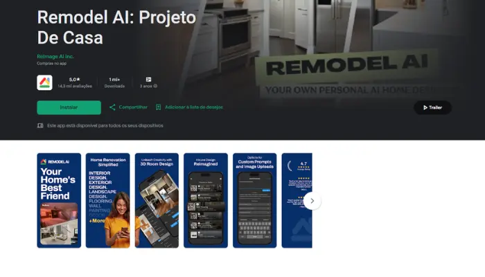 ia para design de interiores com remodel ai