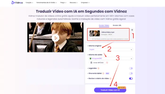 ia para estudar com vidnoz