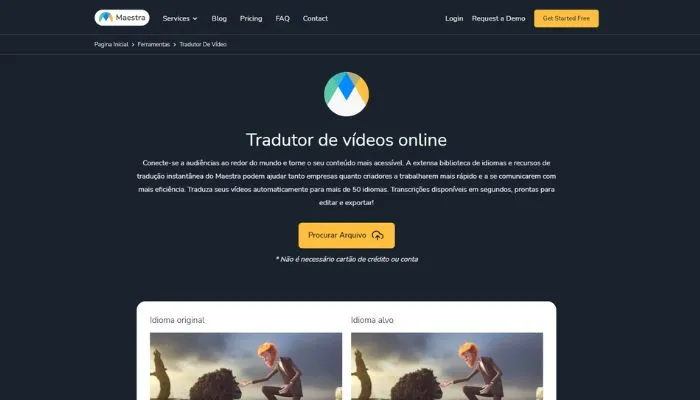 ia para traduzir videos com maestra