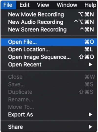 como remover áudio de vídeo no Mac - passo 1