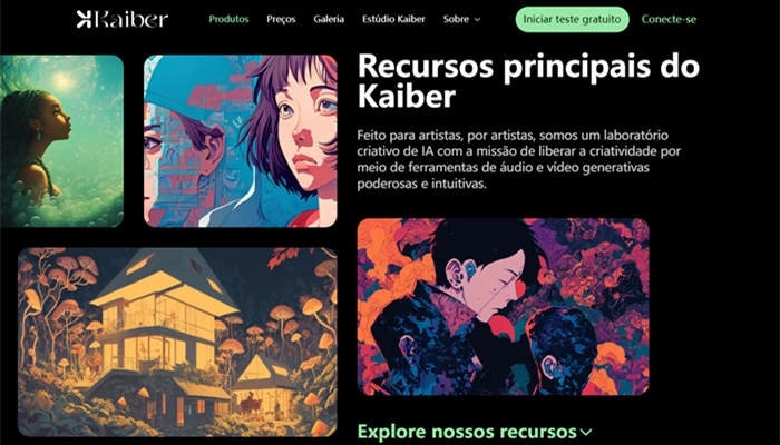 kaiber app para colocar música em vídeo