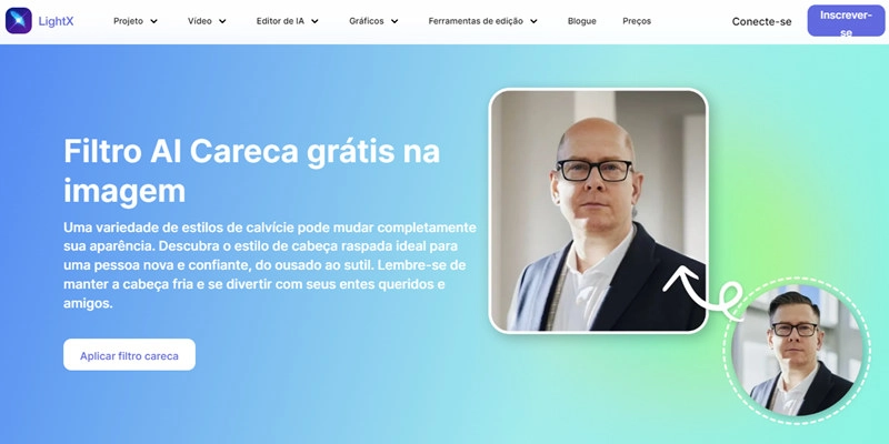 LightX-filtro ai careca grátis