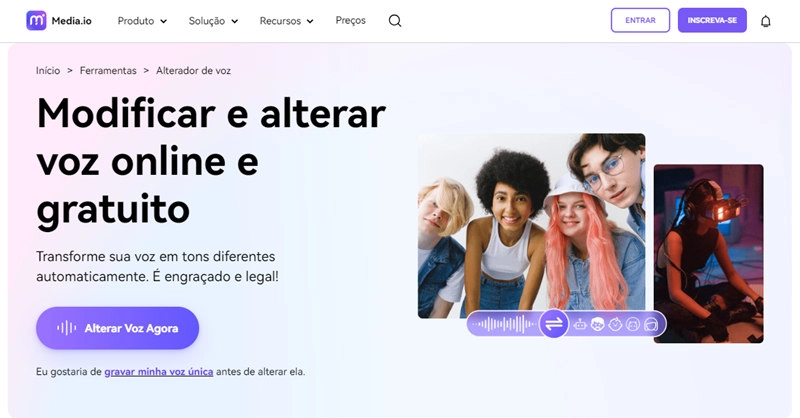 Mediaio-modificador de voz infantil