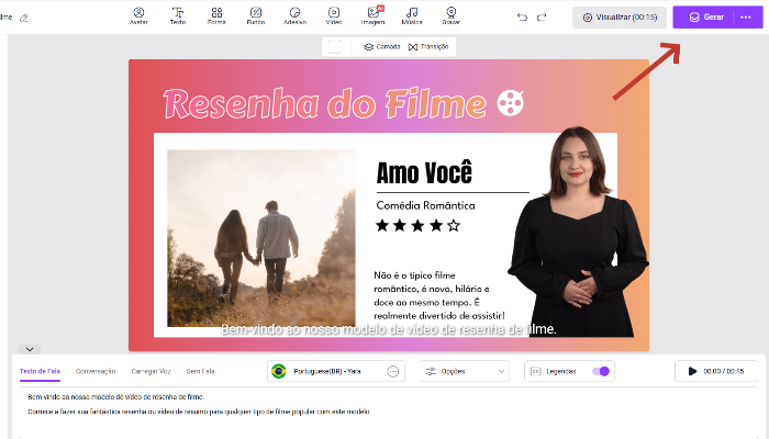 modelo de resenha para filme de vidnoz ai