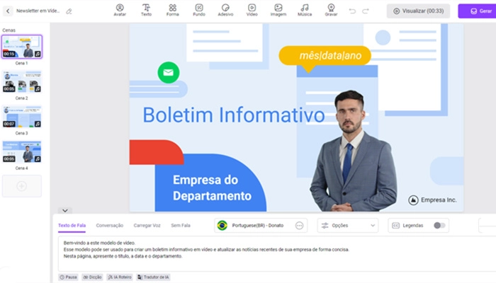 modelos de notícias empresariais