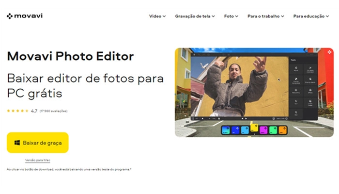 Editor de fotos online novo editor gratuito