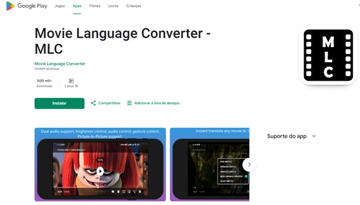 movie language converter filme tradutor