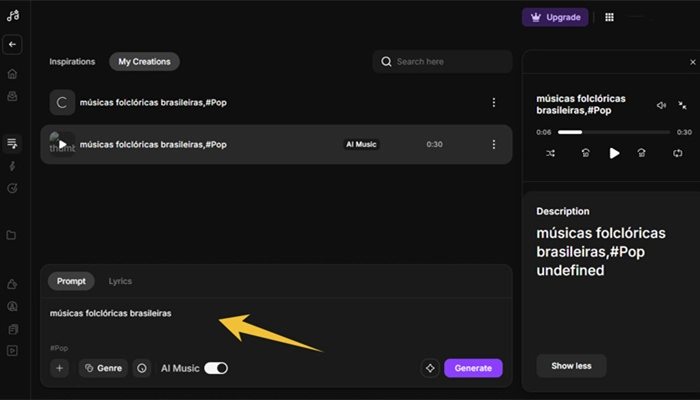 gerador de m&uacute;sicas folcl&oacute;ricas brasileiras imagineart