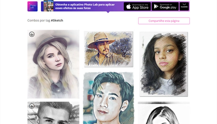Photolab-aplicativo que transforma foto em pintura