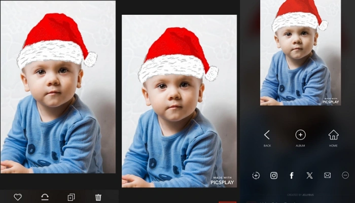 picsplay colocar chapeu de natal na foto 3