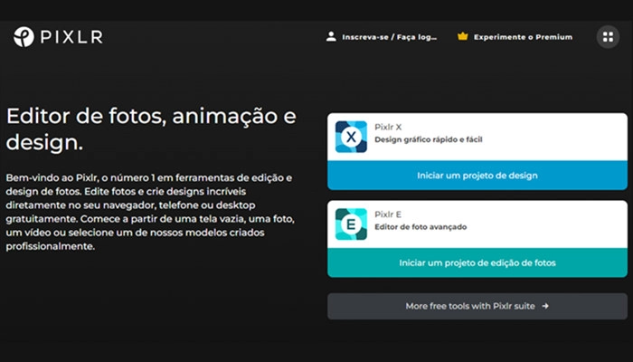 Editor de fotos online gratuito - crie e edite imagens com ajuda da IA