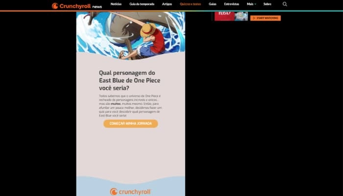 quiz one piece quem você seria de crunchyroll