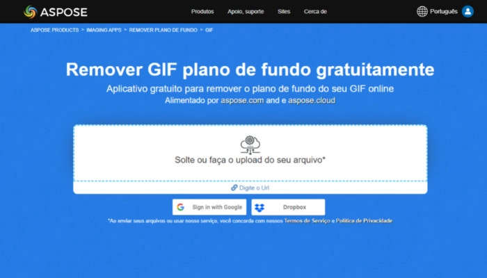 Aspose para remover fundo do gif