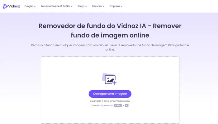 removedor de fundo de vidnoz ia