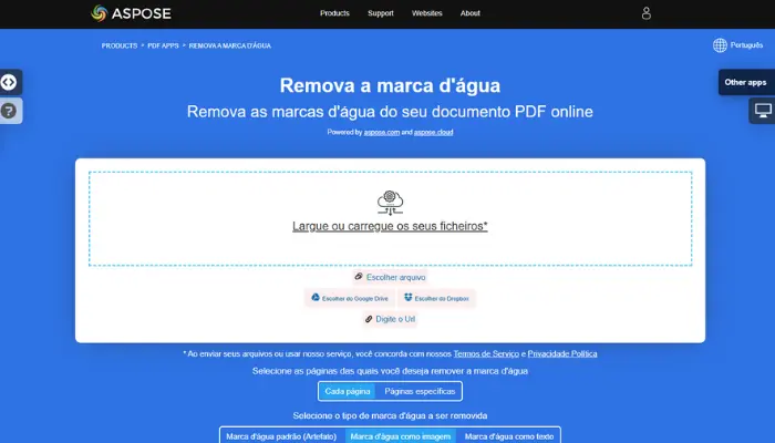 removedor de marca d'água de pdf de aspose