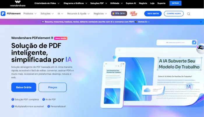 removedor de marca d'água de pdf de pdfelement