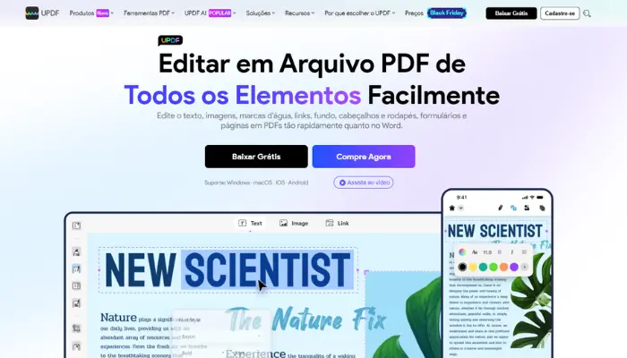 removedor de marca d'água de pdf de updf