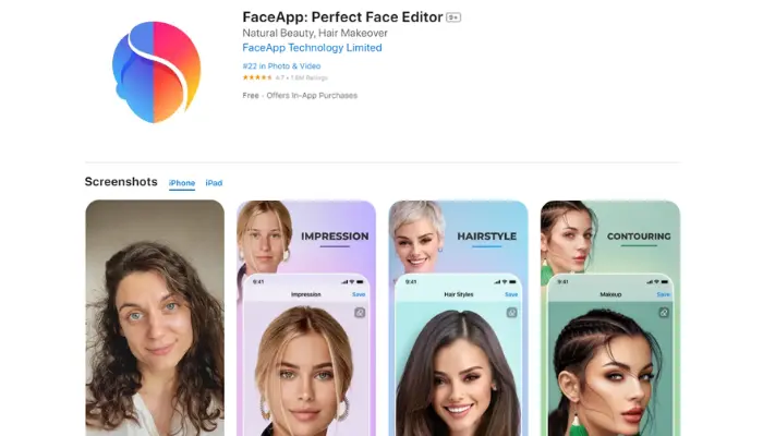 simulador de franja de faceapp