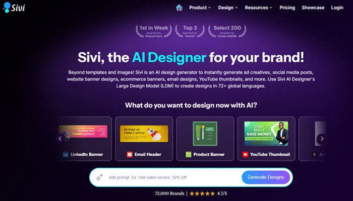 sivi ia para criar banner