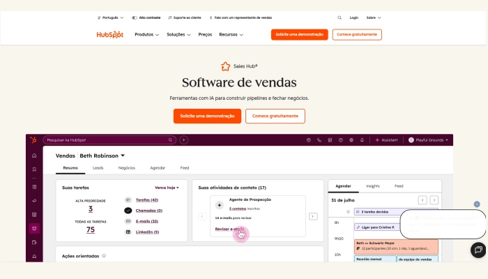 software de vendas de crm ai