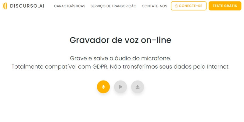 SpeechTextAI-gravador de voz online