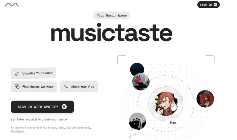 spotify musictaste space