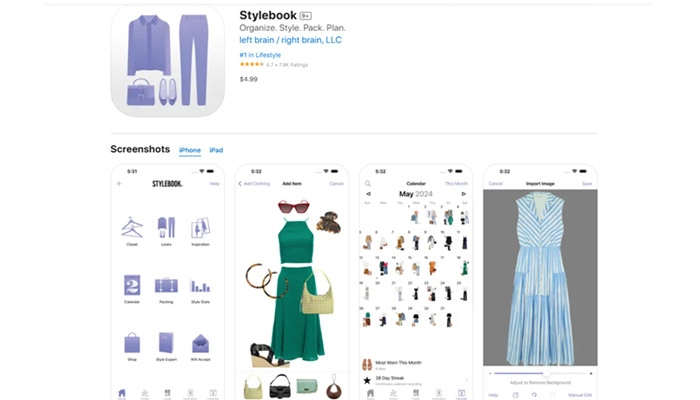 stylebook monte seu guarda roupa virtual