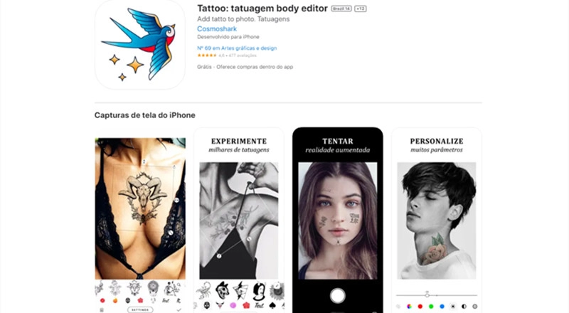 tattoo tatuagem body editor