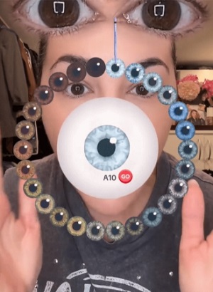 tiktok cores de olhos