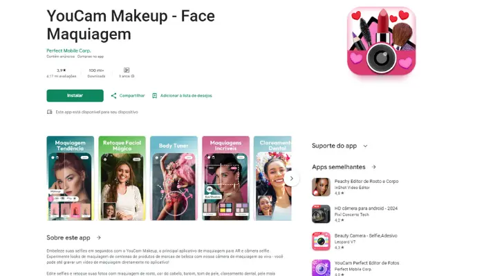 tirar olheiras de foto com youcam makeup