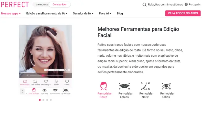 tirar papada de foto com youcam makeup