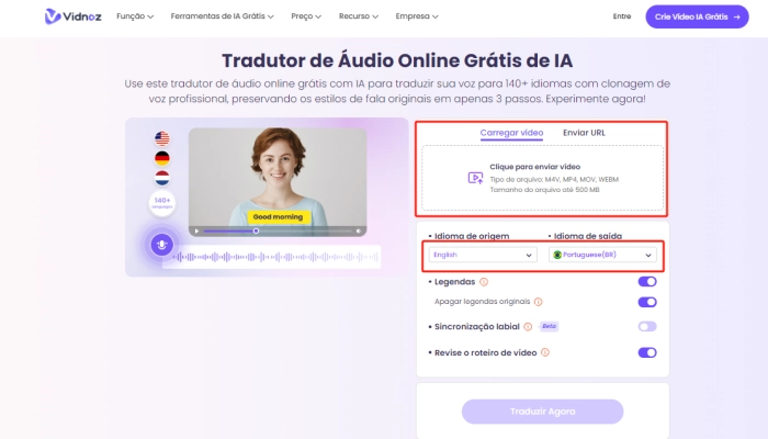 tradutor audio online gratis de ia