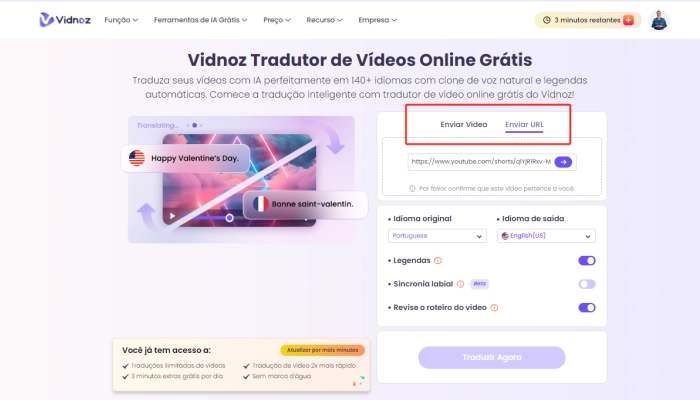 tradutor de video dublagem