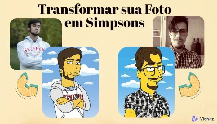 transformar foto em simpson