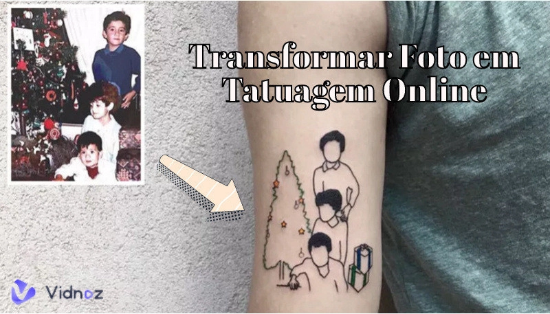 transformar foto em tatuagem online