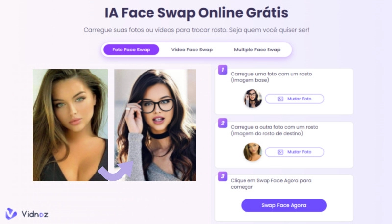 trocar rosto para testar oculos online gratis
