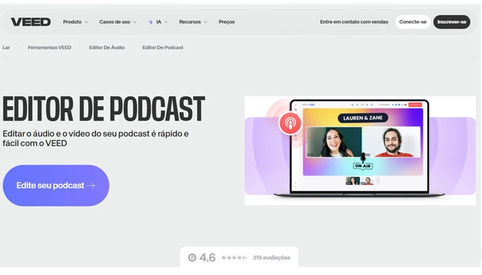 veed editor de podcast