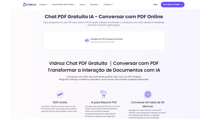 vidnoz ai que traduz pdf