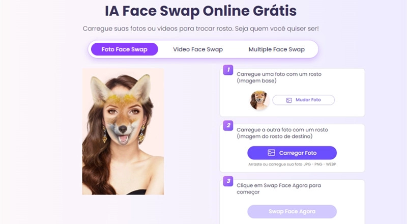Vidnoz-animal face swap