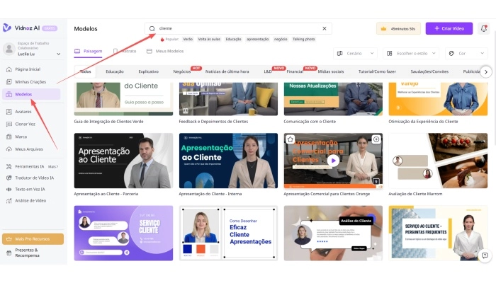 vidnoz como fazer crm ia