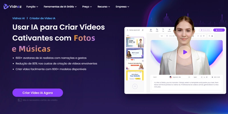 Vidnoz-criador de vídeo com fotos e música