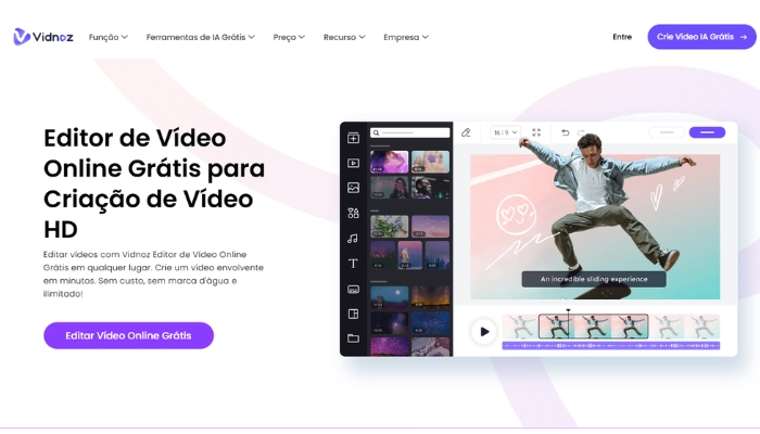 vidnoz editor de colagem de video online