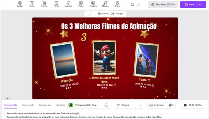 vidnoz gerador de vídeo ia com modelo