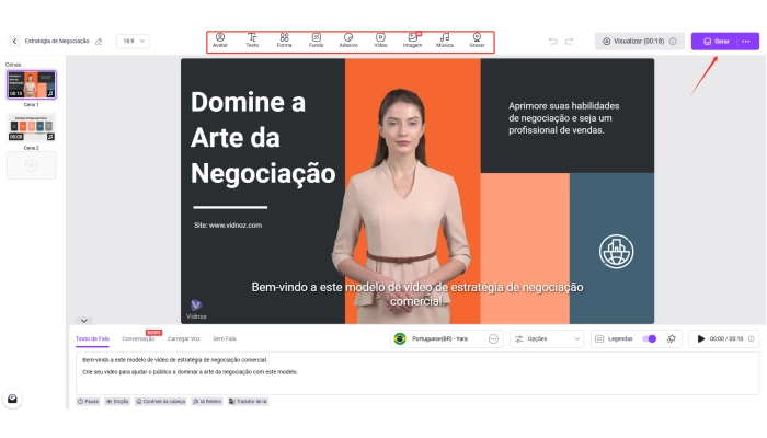 vidnoz ia para ata de reuniao