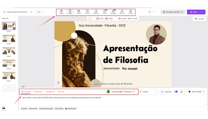 vidnoz ia para fazer tcc em video
