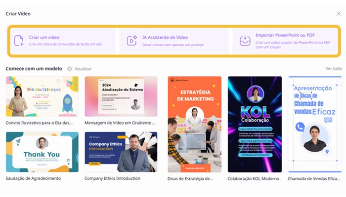 vidnoz melhor ia para criar vídeos grátis