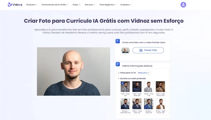 vidnoz preencher foto falha cabelo fotos
