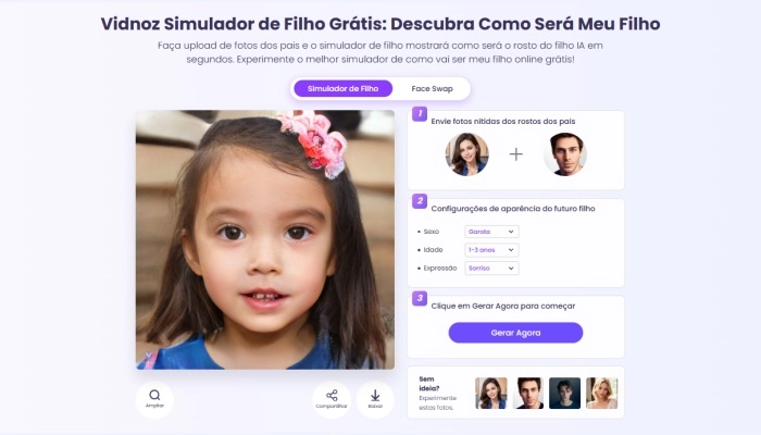 vidnoz prever cor de olhos do bebe
